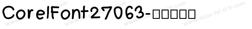 CorelFont27063字体转换