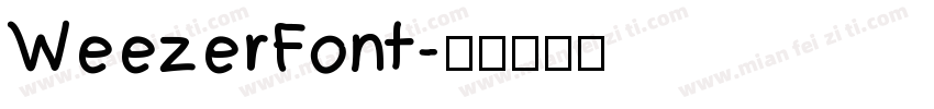 WeezerFont字体转换