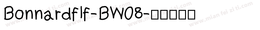 Bonnardflf-BW08字体转换