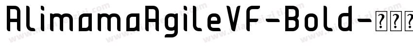 AlimamaAgileVF-Bold字体转换