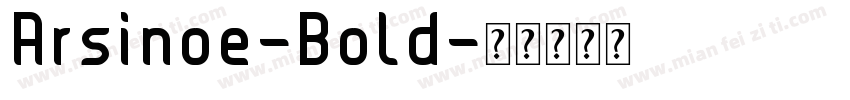 Arsinoe-Bold字体转换