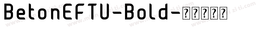 BetonEFTU-Bold字体转换