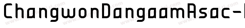 ChangwonDangaamAsac-Bold字体转换