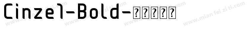 Cinze1-Bold字体转换