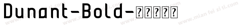 Dunant-Bold字体转换