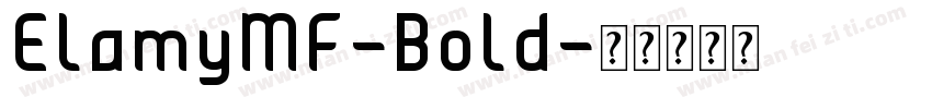 ElamyMF-Bold字体转换