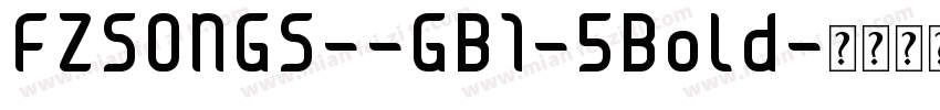 FZSONGS--GB1-5Bold字体转换
