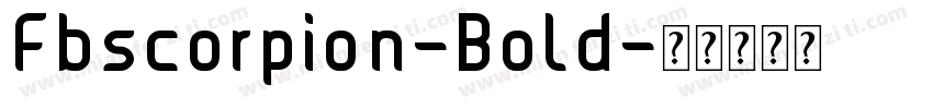 Fbscorpion-Bold字体转换