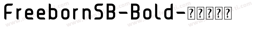 FreebornSB-Bold字体转换