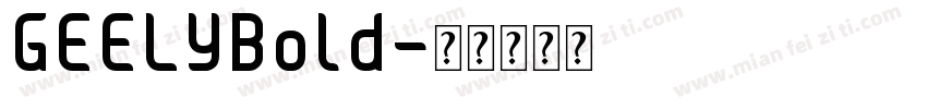 GEELYBold字体转换