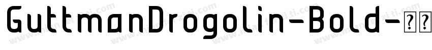 GuttmanDrogolin-Bold字体转换