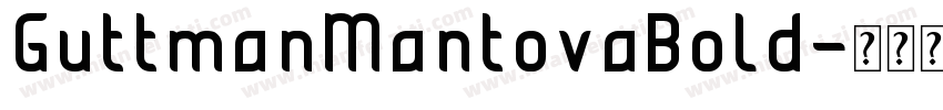 GuttmanMantovaBold字体转换