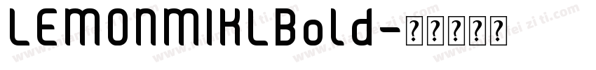 LEMONMIKLBold字体转换