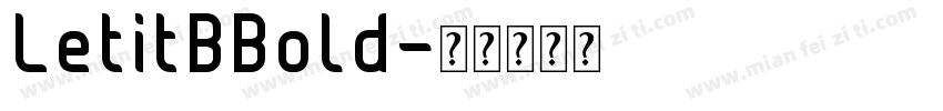 LetitBBold字体转换