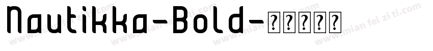Nautikka-Bold字体转换