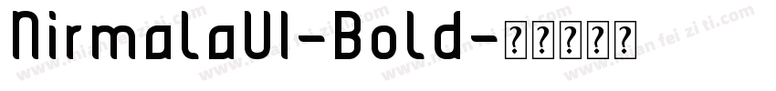 NirmalaUI-Bold字体转换