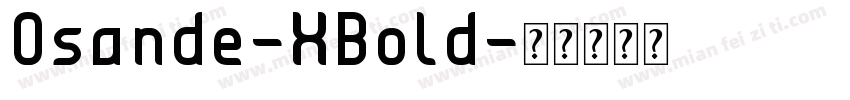Osande-XBold字体转换