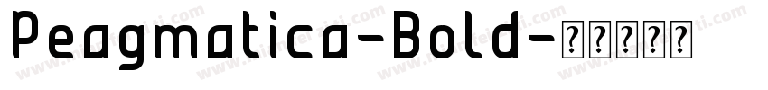 Peagmatica-Bold字体转换