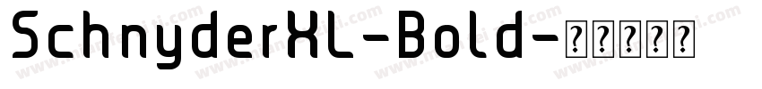 SchnyderXL-Bold字体转换
