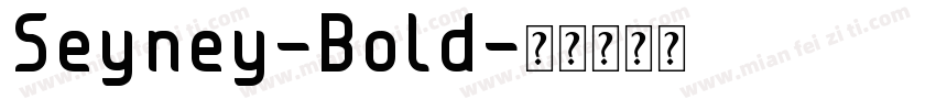 Seyney-Bold字体转换