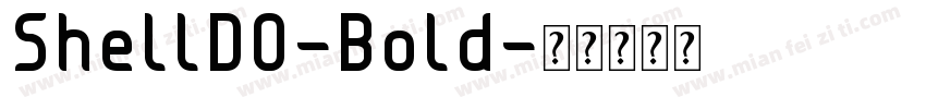 ShellDO-Bold字体转换
