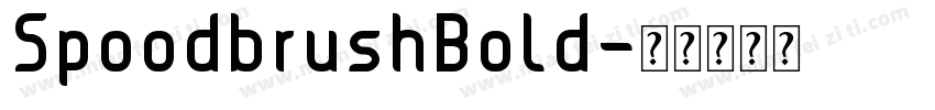 SpoodbrushBold字体转换