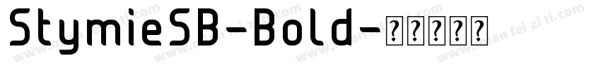 StymieSB-Bold字体转换