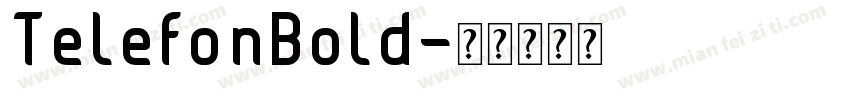 TelefonBold字体转换