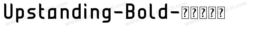 Upstanding-Bold字体转换