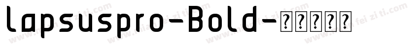 lapsuspro-Bold字体转换