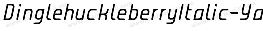 DinglehuckleberryItalic-Ya2y字体转换