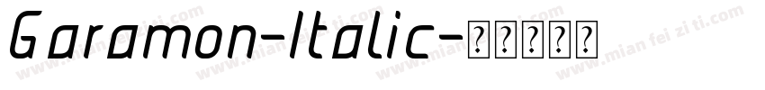 Garamon-Italic字体转换