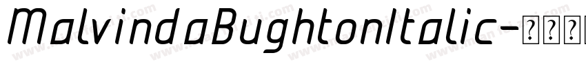 MalvindaBughtonItalic字体转换