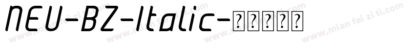 NEU-BZ-Italic字体转换