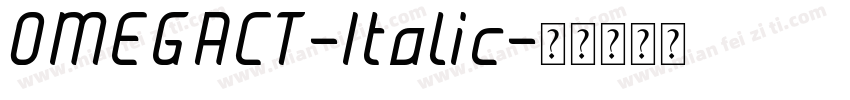 OMEGACT-Italic字体转换
