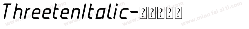 ThreetenItalic字体转换