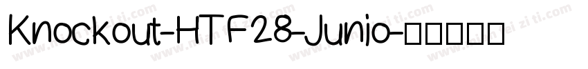 Knockout-HTF28-Junio字体转换
