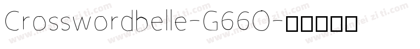 Crosswordbelle-G66O字体转换