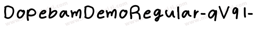 DopebamDemoRegular-qV91字体转换