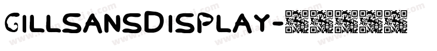 Gillsansdisplay字体转换