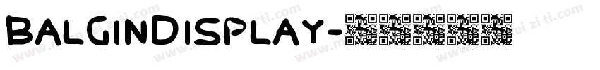 balgindisplay字体转换