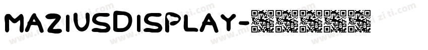 maziusdisplay字体转换