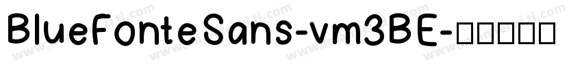 BlueFonteSans-vm3BE字体转换
