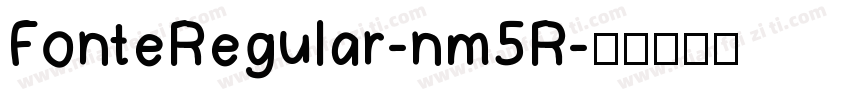 FonteRegular-nm5R字体转换