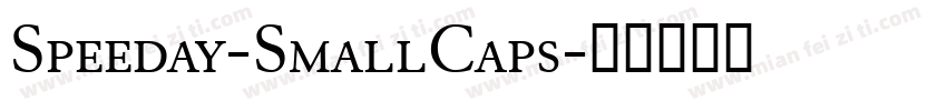 Speeday-SmallCaps字体转换