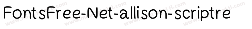 FontsFree-Net-allison-scriptregular字体转换
