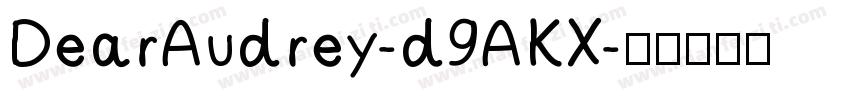 DearAudrey-d9AKX字体转换
