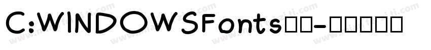C:WINDOWSFonts字体字体转换