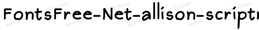 FontsFree-Net-allison-scriptregular字体转换