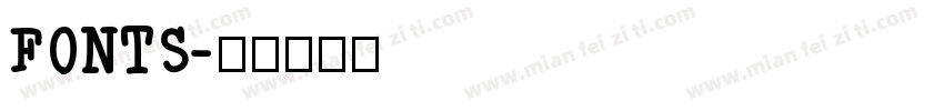FONTS字体转换